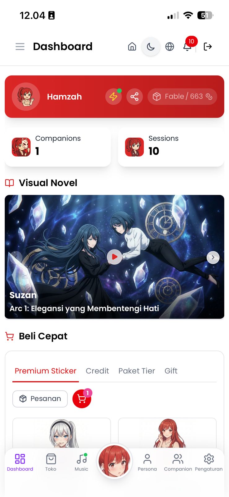 Tampilan Mobile