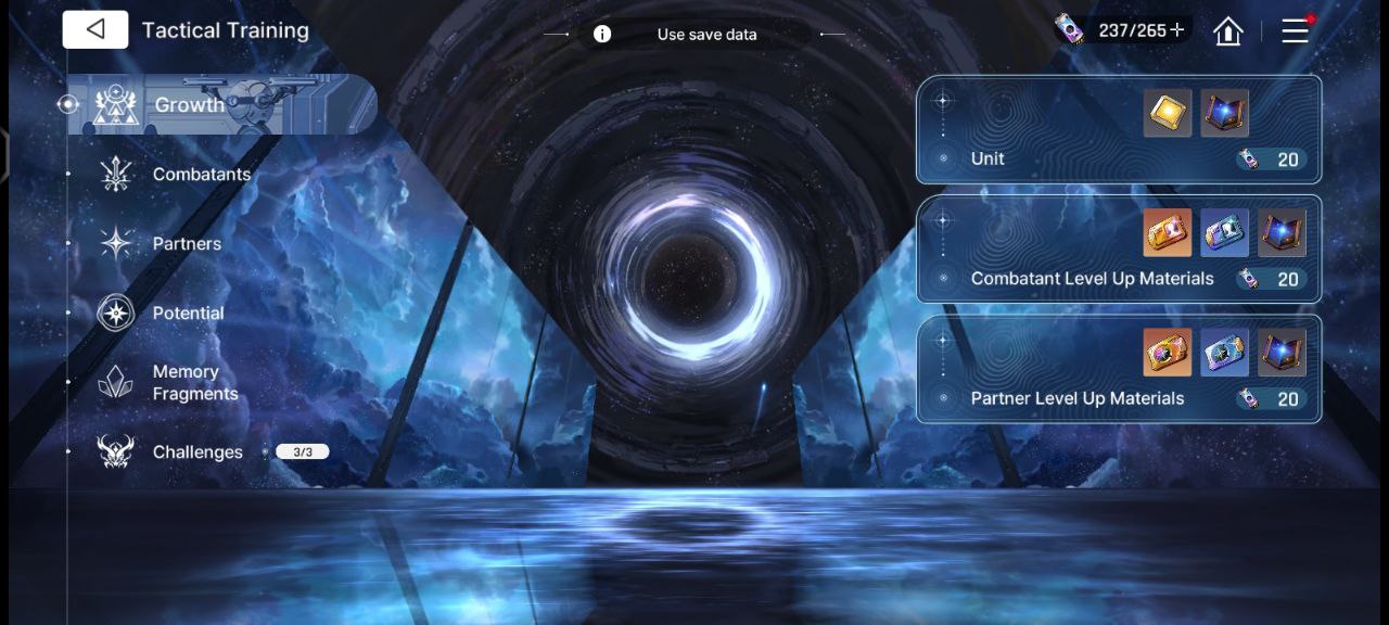 Menu Grinding item