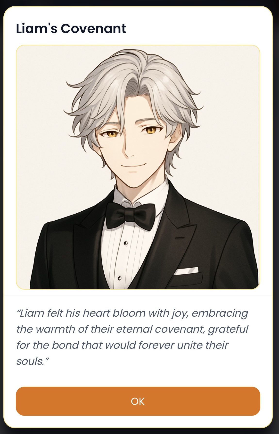 Male Character (i.e: Liam Covenant)