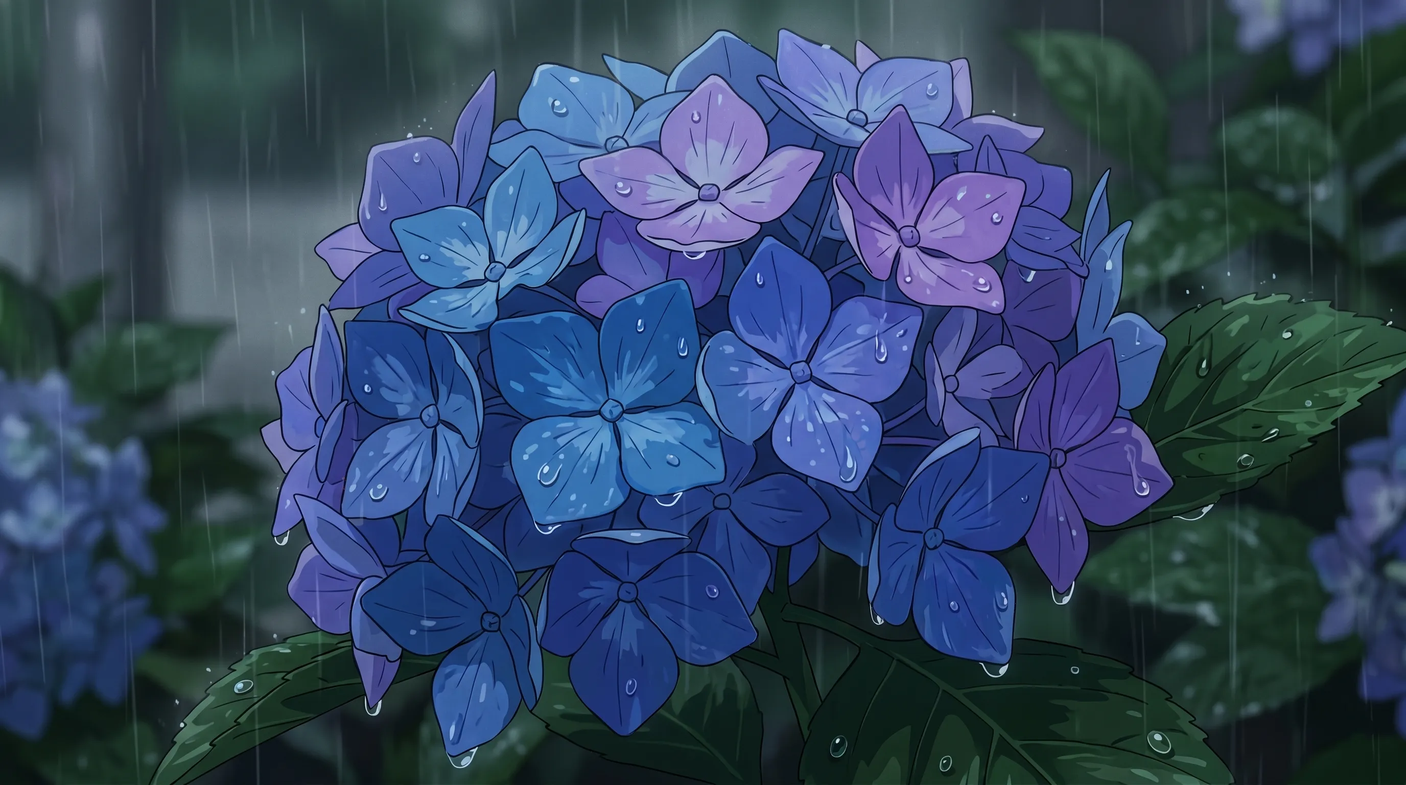 Ajisai (Hydrangea/Hortensia) Flower