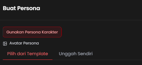 Tombol Persona Karakter