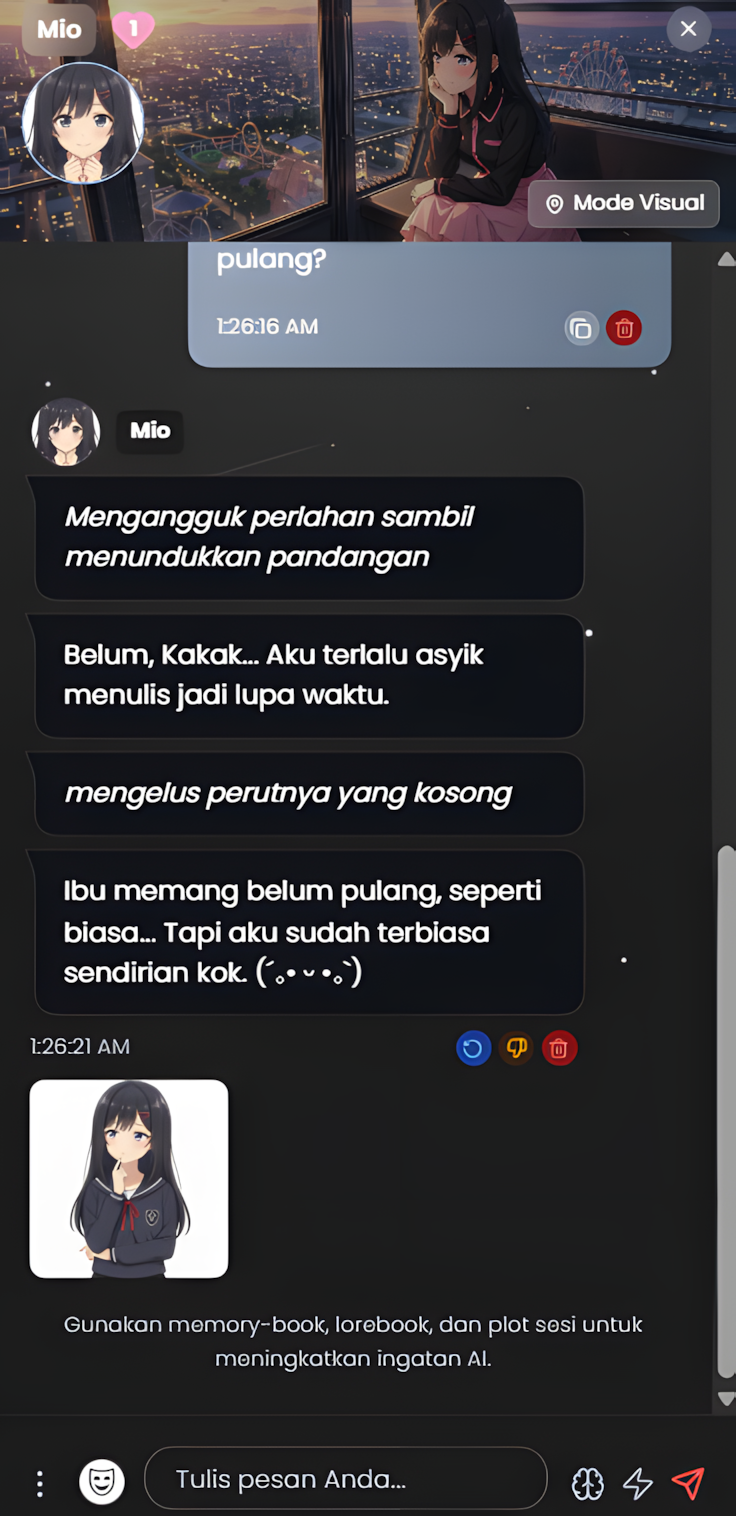 Perubahan Visual Chat dan Mode Flash